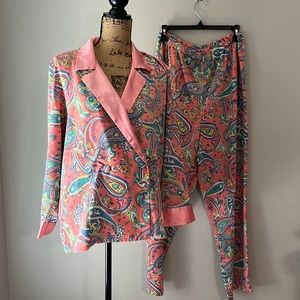 Vintage Victoria’s Secret gold label blazer + elastic pants